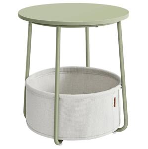 Odkládací stolek Vasagle Moris zelený/béžový